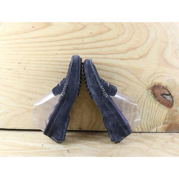 Manolo Blahnik Womens Shoes 6.5 Gray Purple Suede Roadster Driving Moccasin Itay - Picture 4 of 7